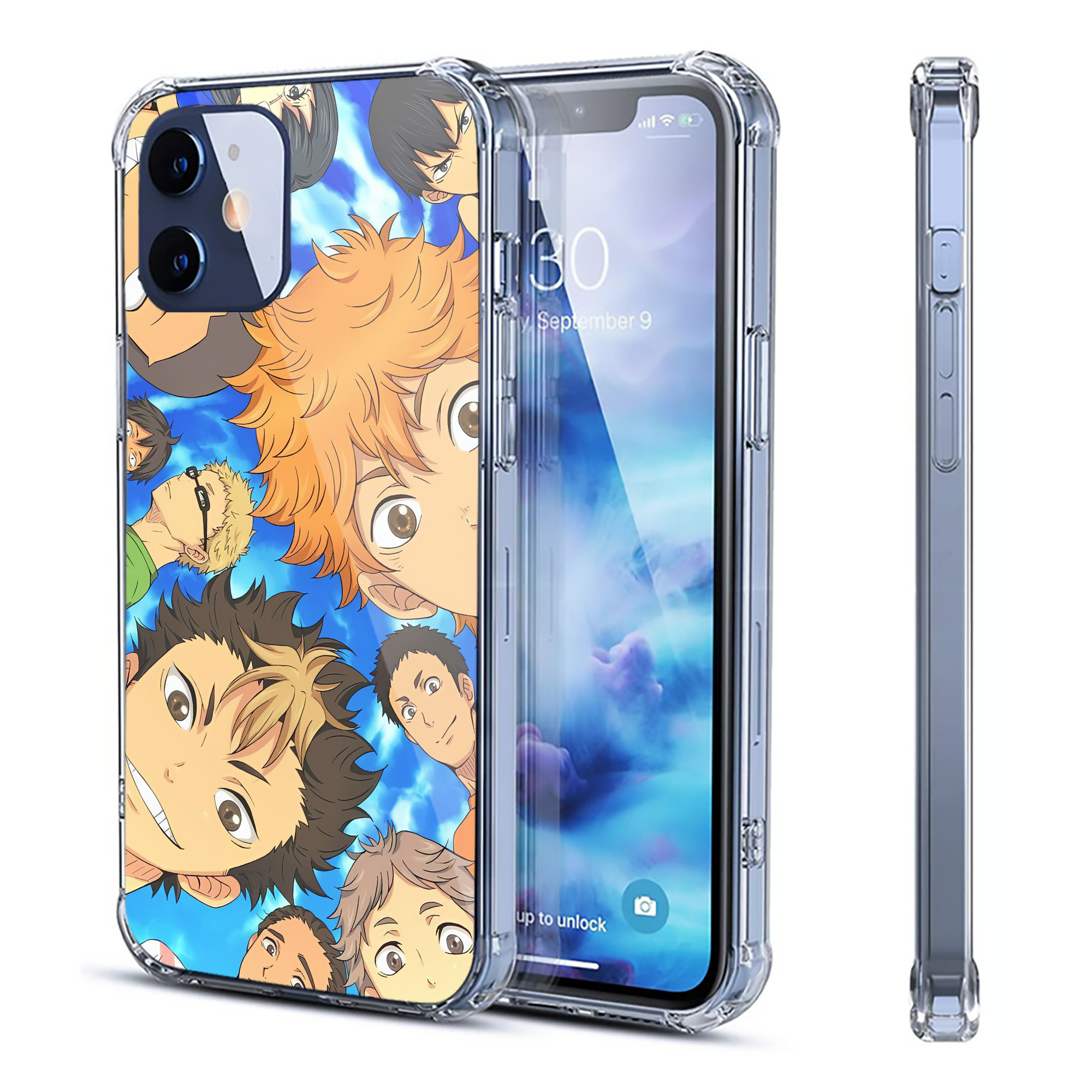 （画像用） ハイキュー!! Haikyu!! 【iPhone 12シリーズ対応】透明スマホケース（クリアソフトケース）